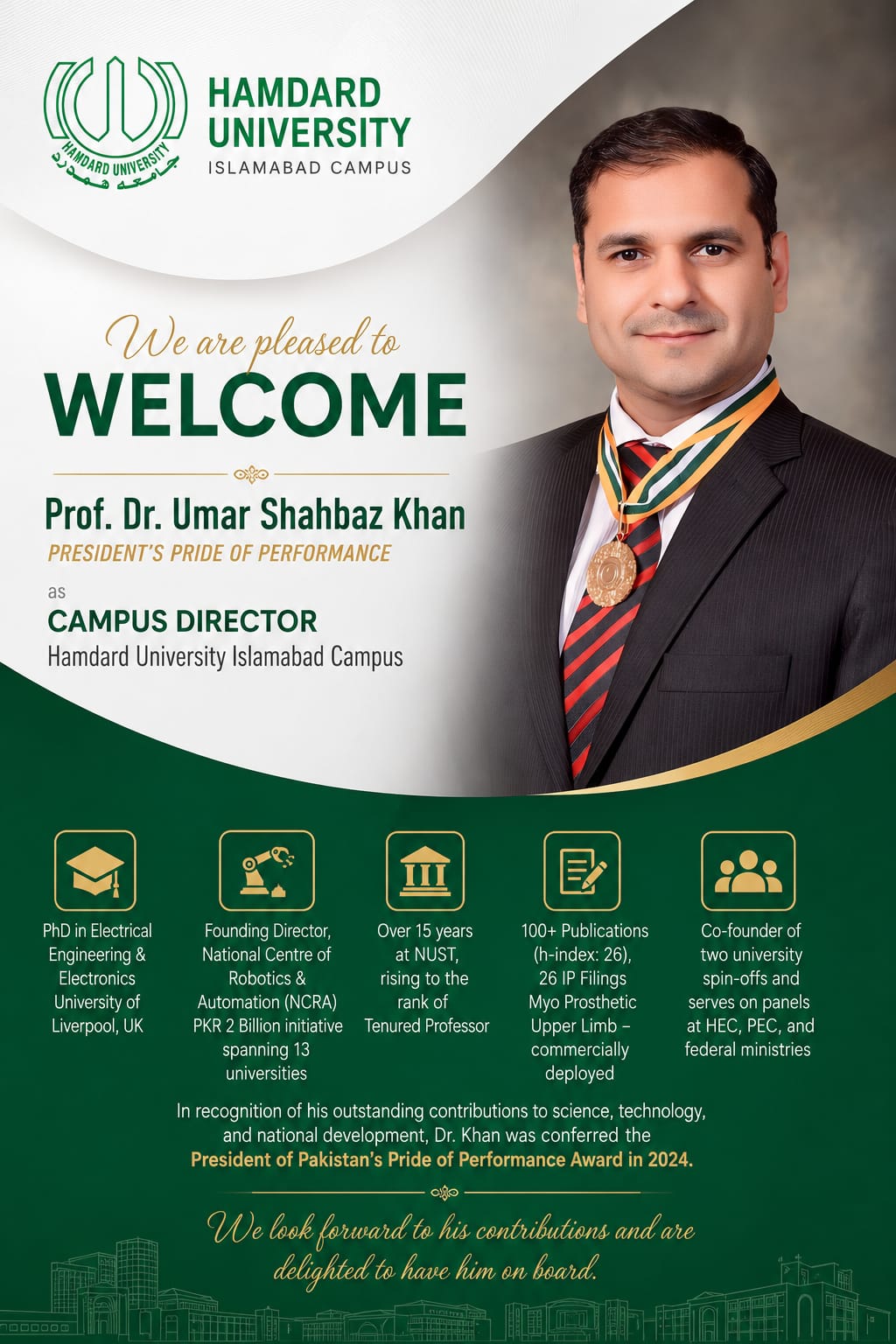 Welcome Umer Shahbaz Khan